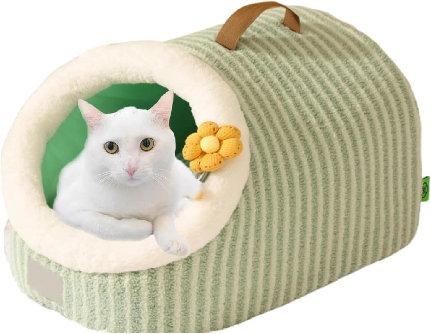 Cozy Cat Cave – Soft Washable Indoor Cat Bed with Pillow