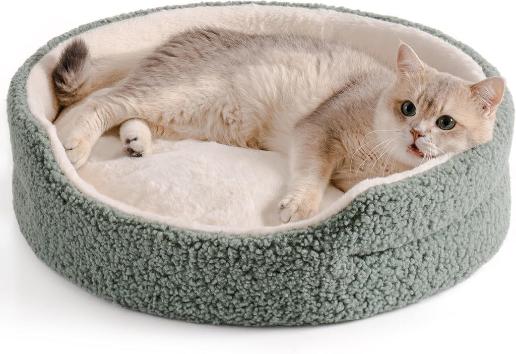 Orthopedic Round Pet Bed – Soft Washable Cat & Bed