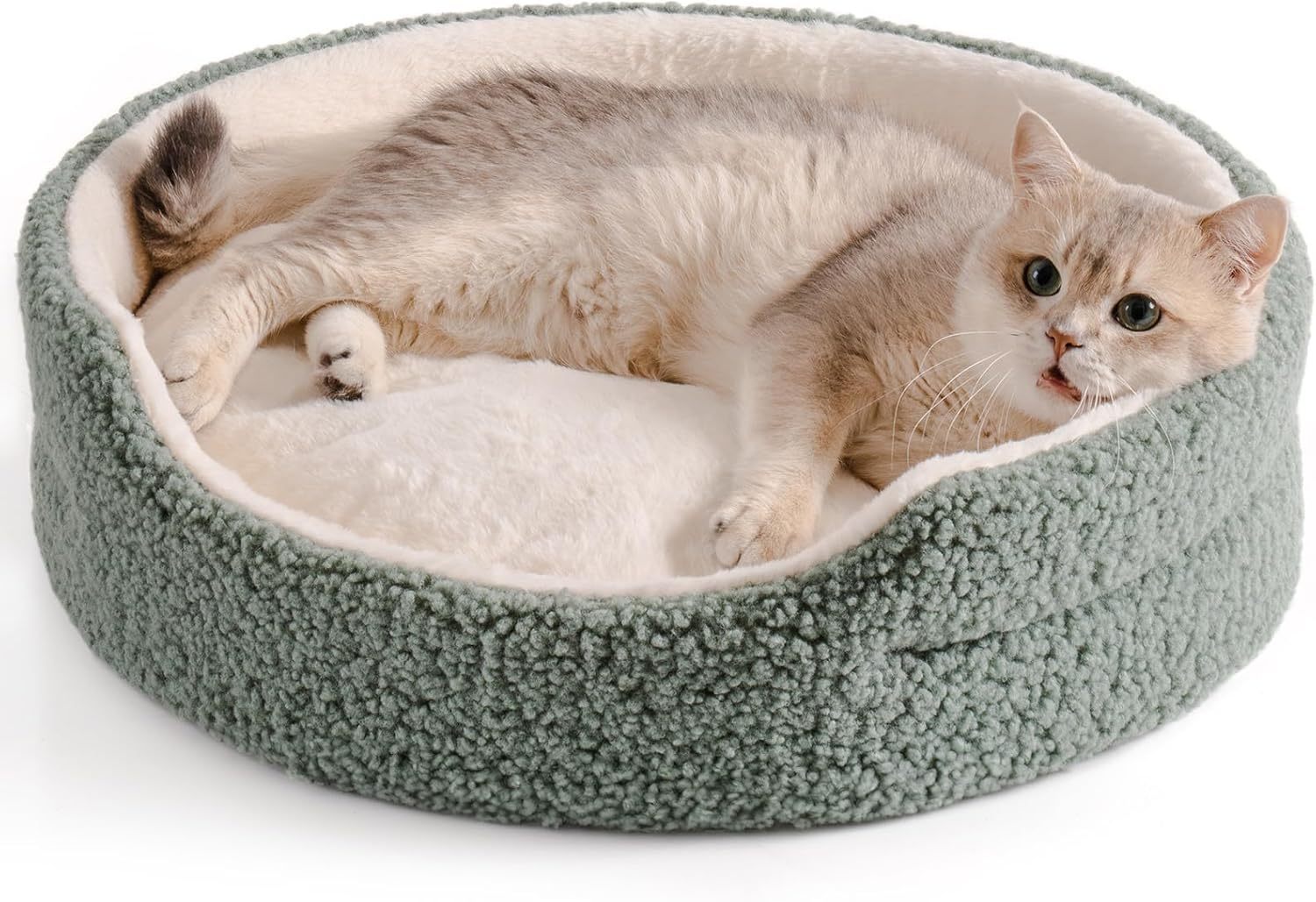 Orthopedic Round Pet Bed – Soft Washable Cat & Bed