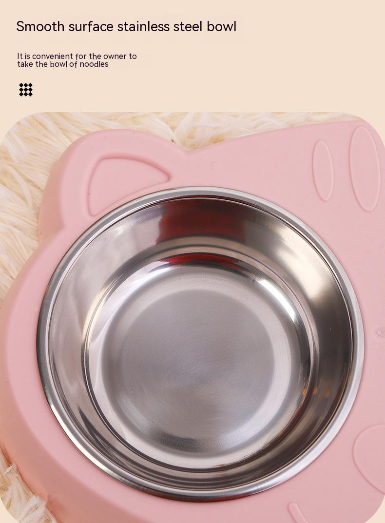 Cat  Water Bowl – Pet Feeding Rice Basin