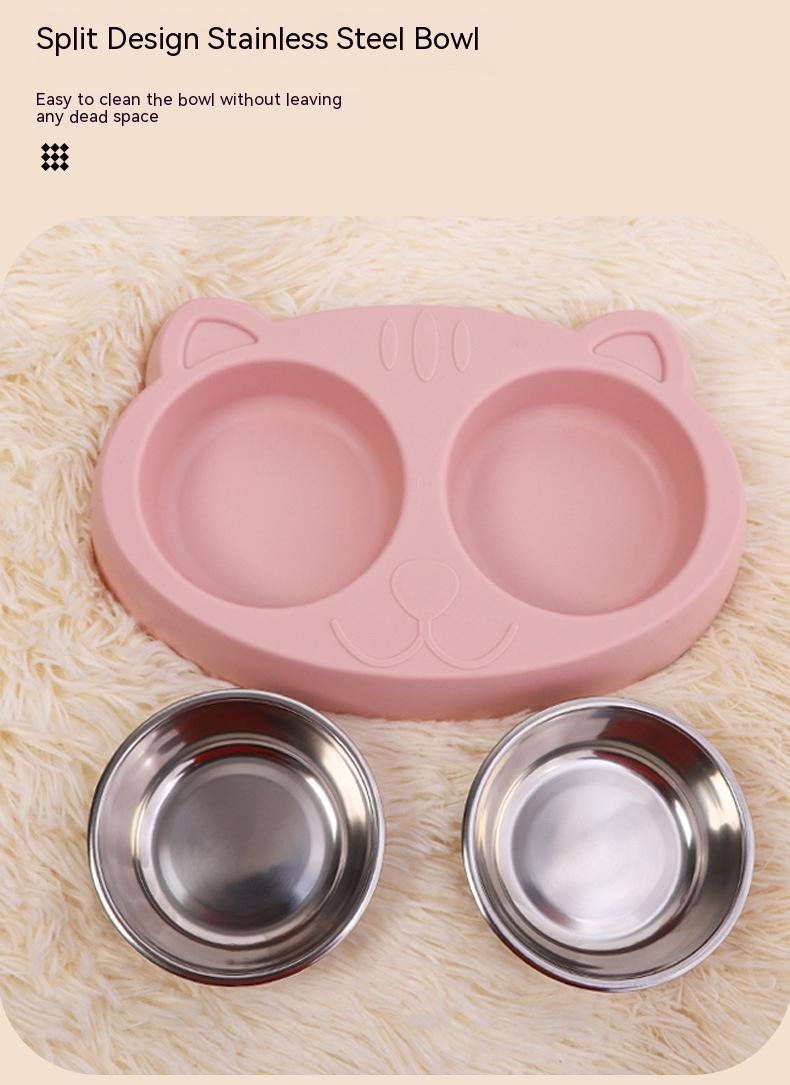 Cat  Water Bowl – Pet Feeding Rice Basin
