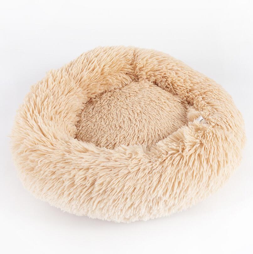 Fluffy Round Pet Bed for Cats