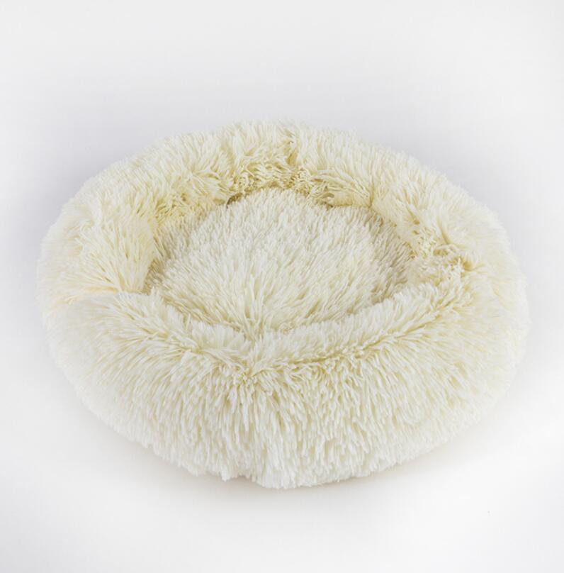 Fluffy Round Pet Bed for Cats