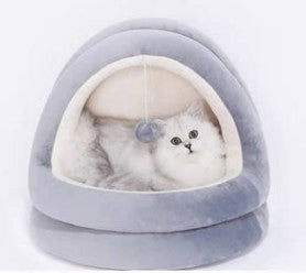 Indoor Cat House Bed – Cozy Nest for Kittens & Small Dogs