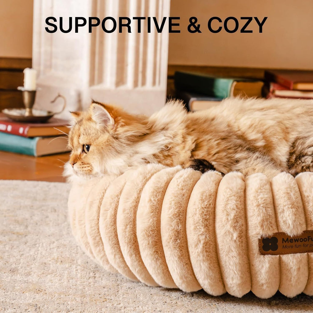 Fluffy Indoor Calming Bed for Cats & Puppies
