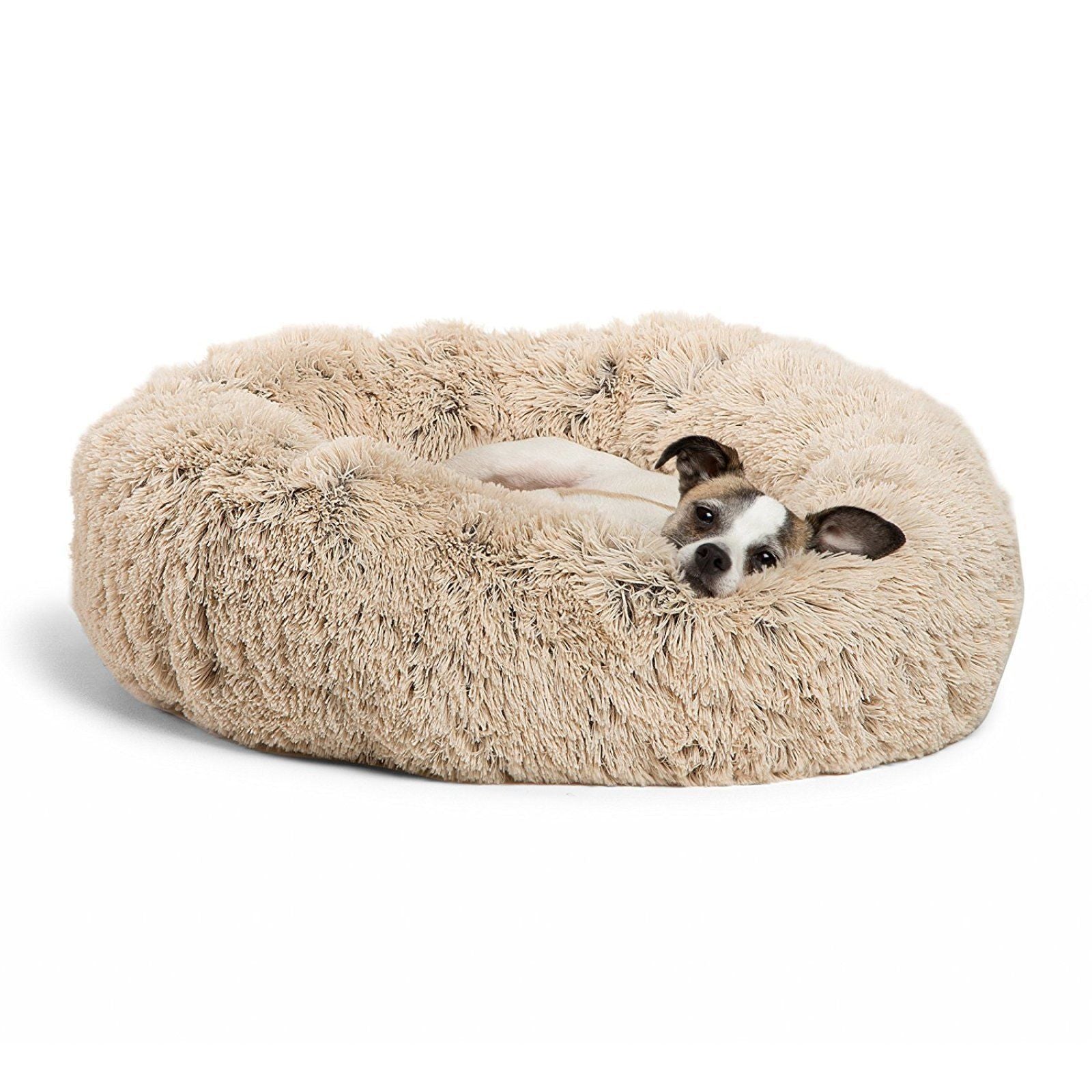 Fluffy Round Pet Bed for Cats