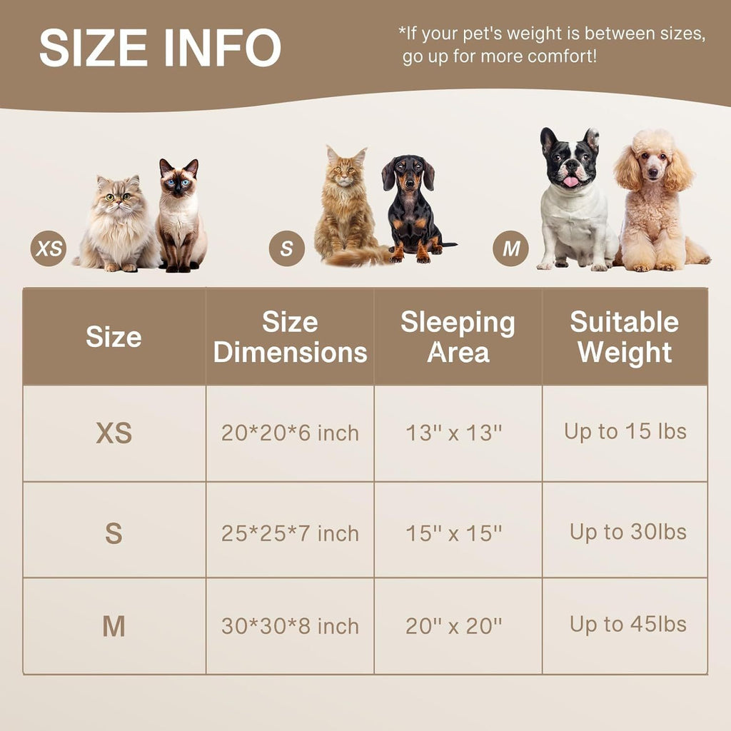 Fluffy Indoor Calming Bed for Cats & Puppies