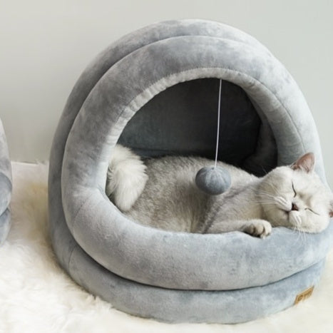 Indoor Cat House Bed – Cozy Nest for Kittens & Small Dogs