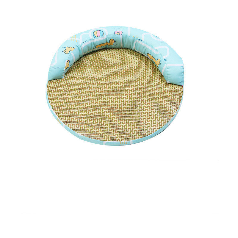 Cooling Rattan Pet Bed – Summer Comfort for Cats