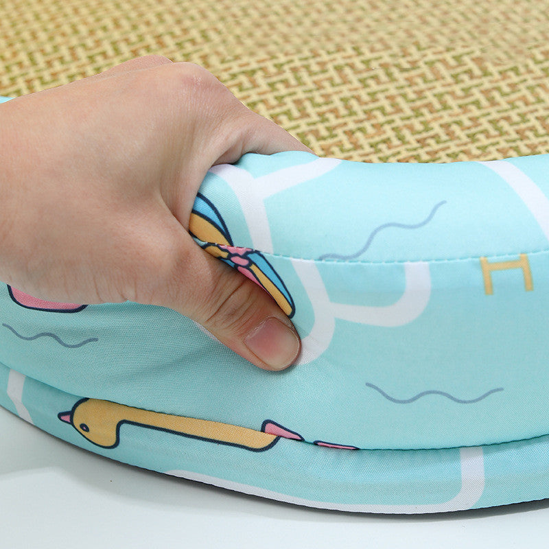 Cooling Rattan Pet Bed – Summer Comfort for Cats
