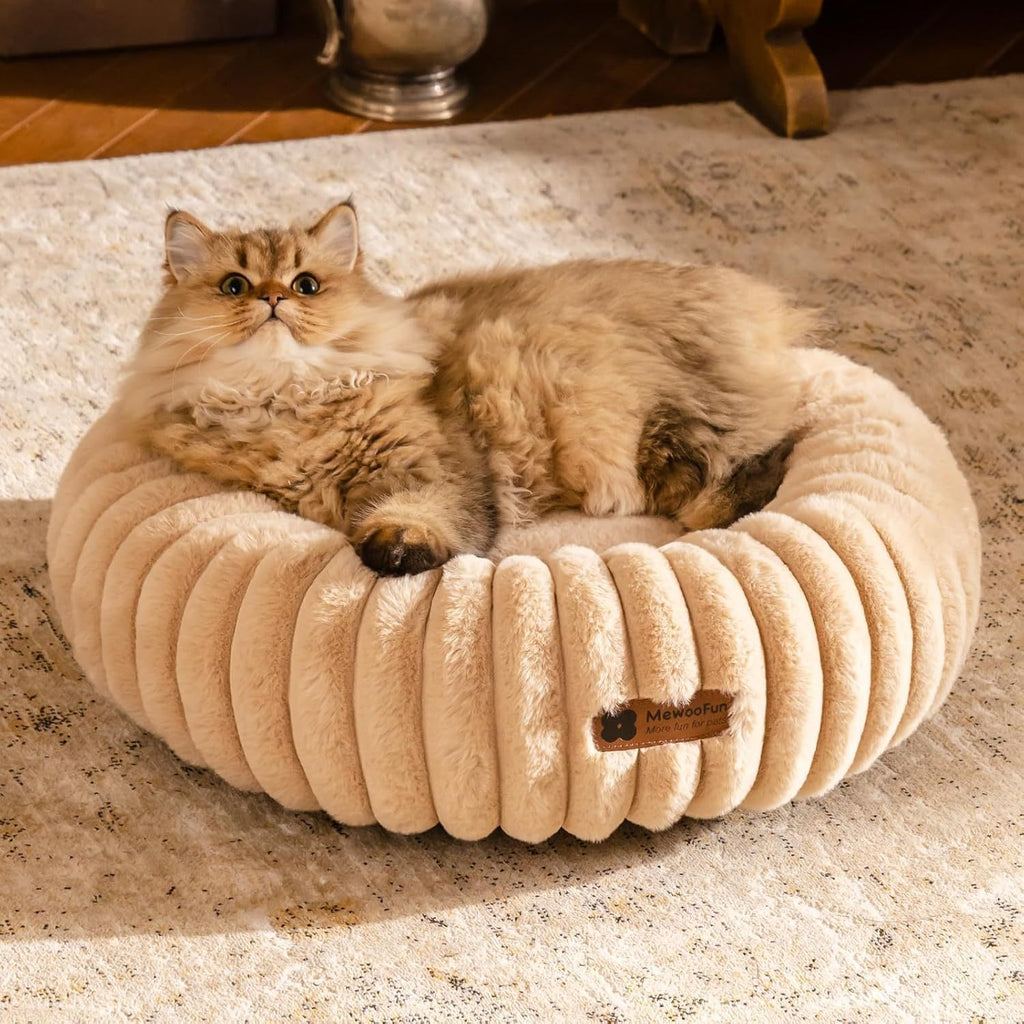Fluffy Indoor Calming Bed for Cats & Puppies