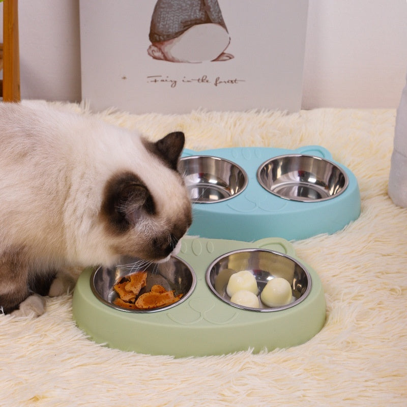Cat  Water Bowl – Pet Feeding Rice Basin