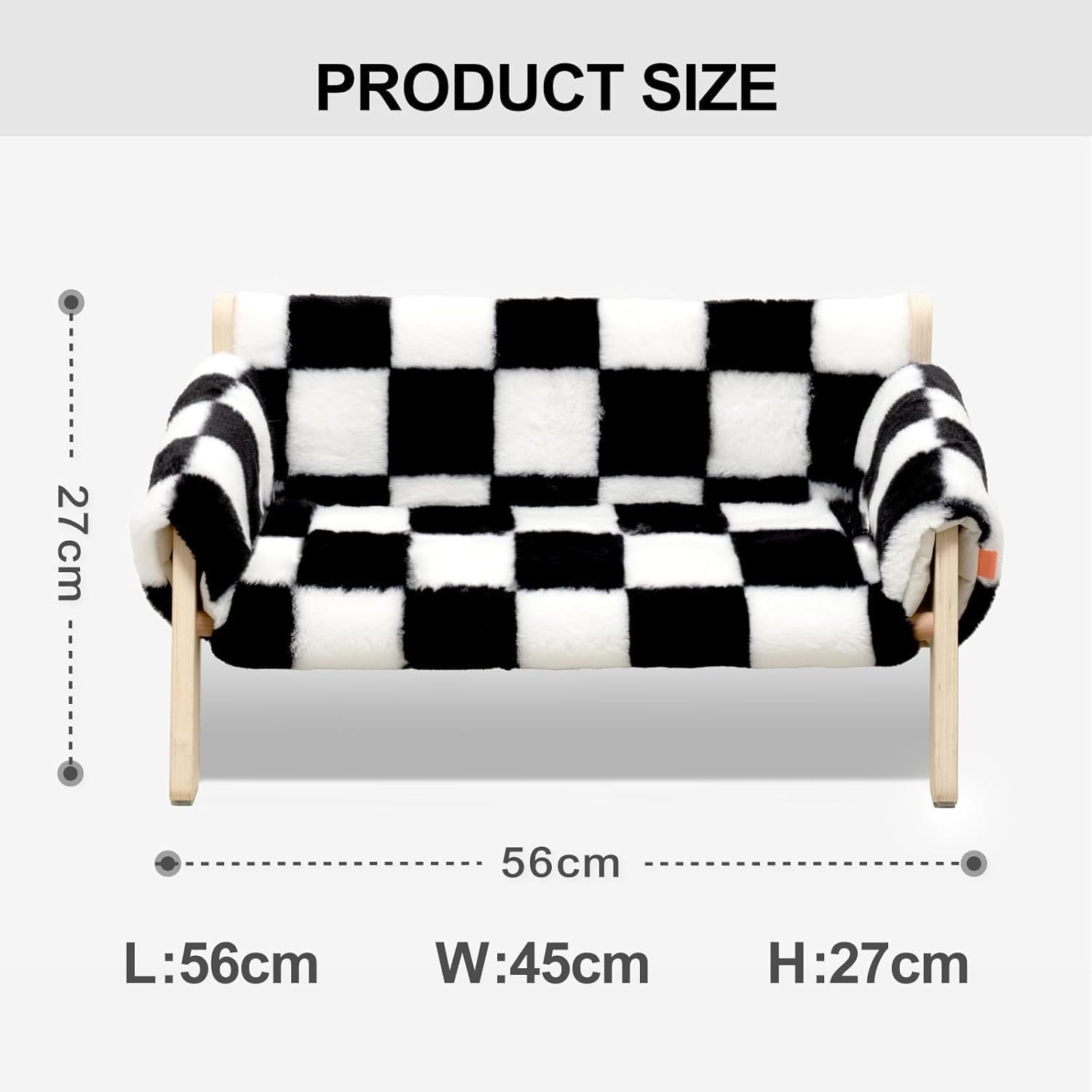 Raised Cat Bed – Sturdy Indoor Sofa with Washable Cushion for Cats