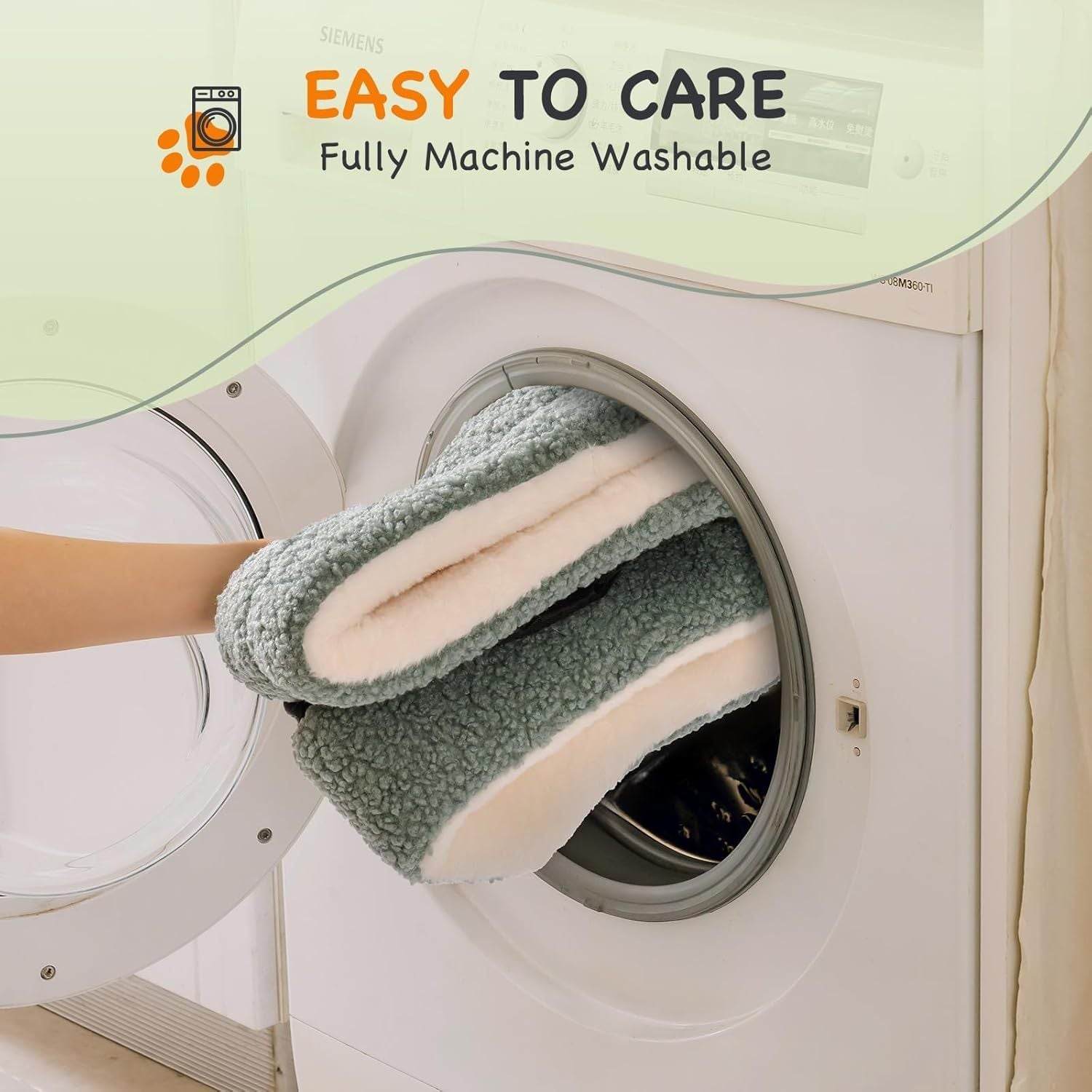 Orthopedic Round Pet Bed – Soft Washable Cat & Bed